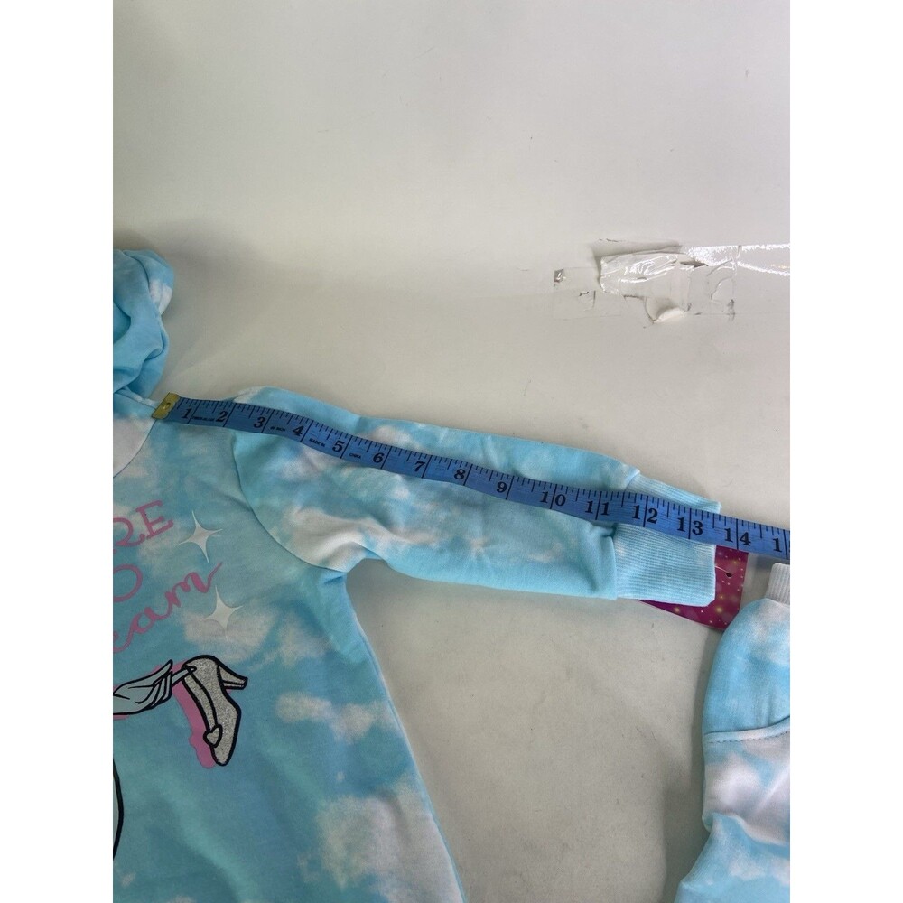 Disney Princess Cinderella Tie Dye Hoodie Top Jogger Pants Outfit Set Girls 2T - Picture 9 of 14